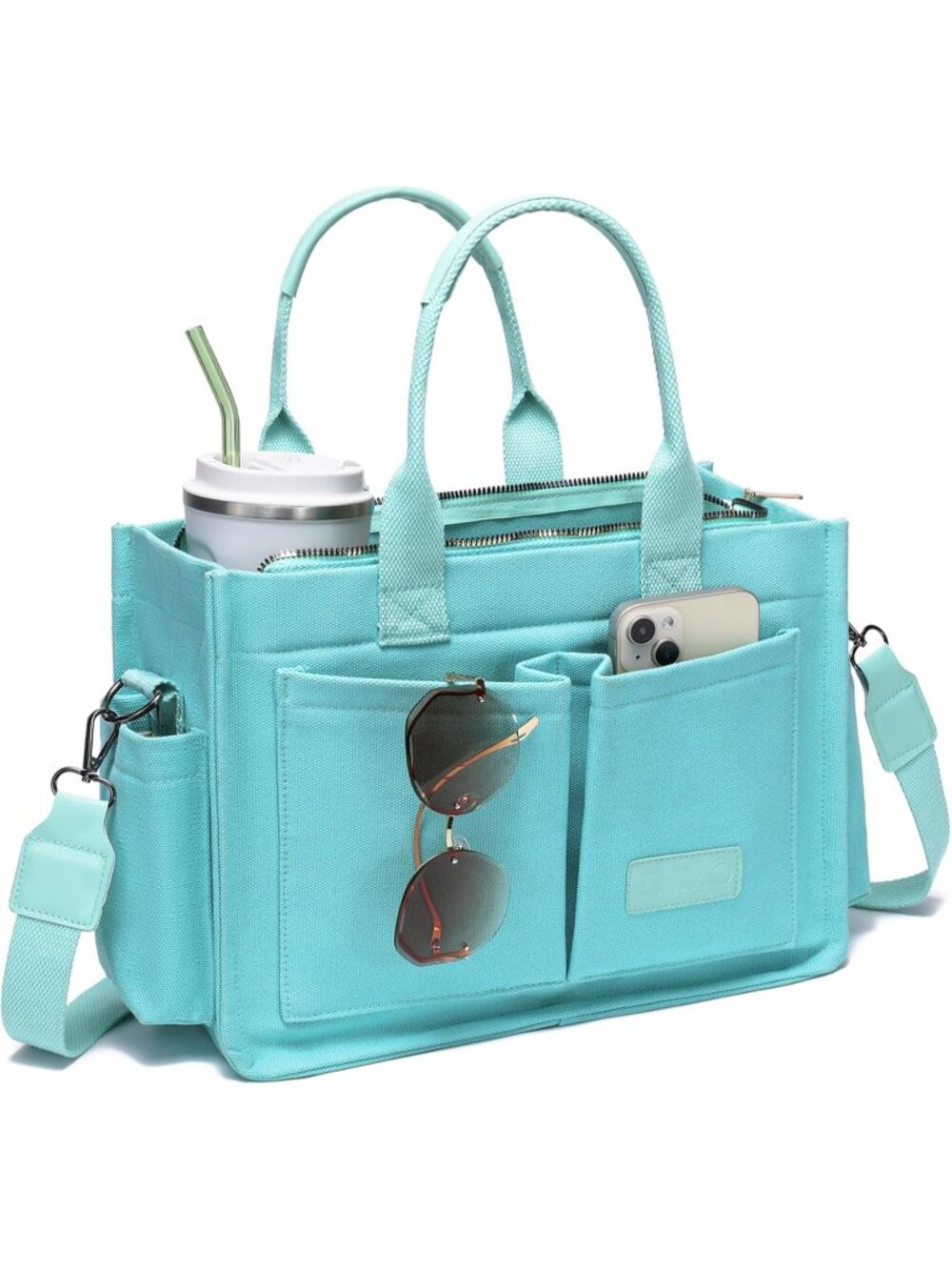 Women's Green Travel Nurse Teacher Purse Laptop Tote Crossbody Handbags